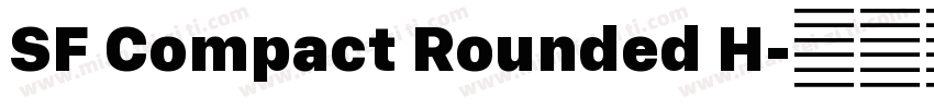 SF Compact Rounded H字体转换